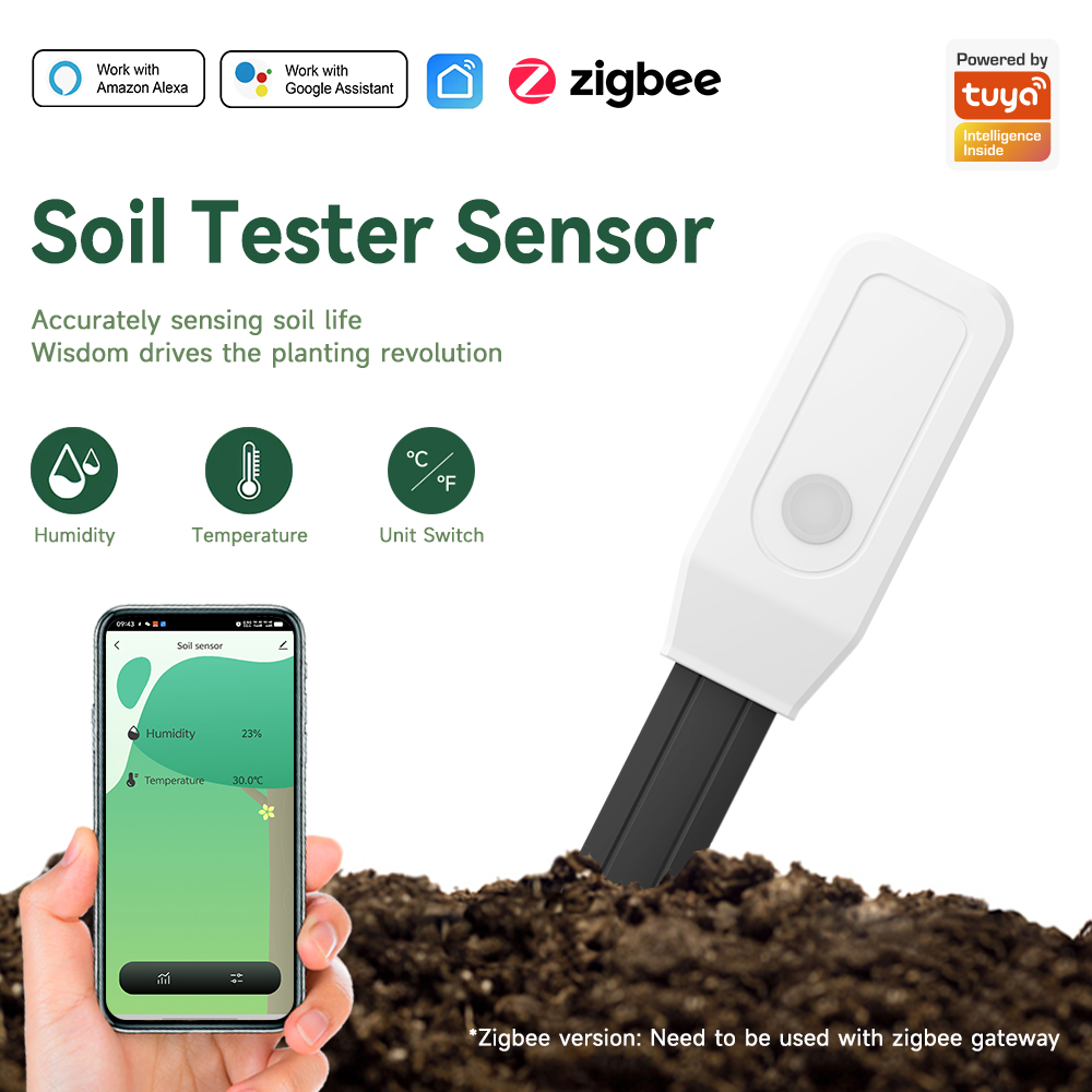 Plant Monitor - Akıllı Toprak Test Cihazı Sensörü, Zigbee