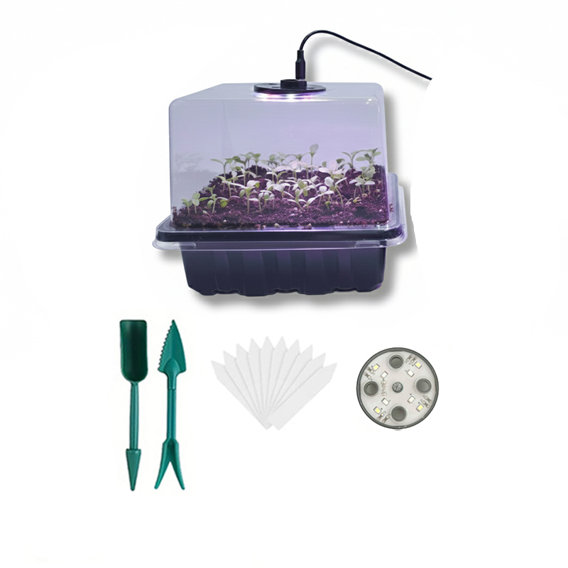 Indoor Garden Kit - 1/2/3'lü Paket 12/24/36 Hücreli Tohum Çimlendirme