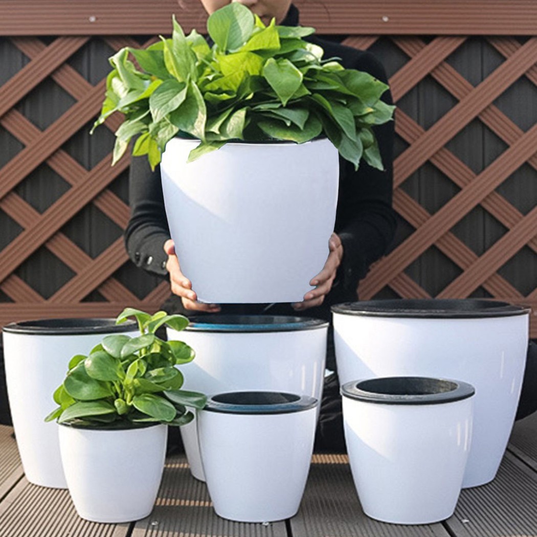 Self Watering Planter - Otomatik sulama çiçek bitkileri Pot tembel