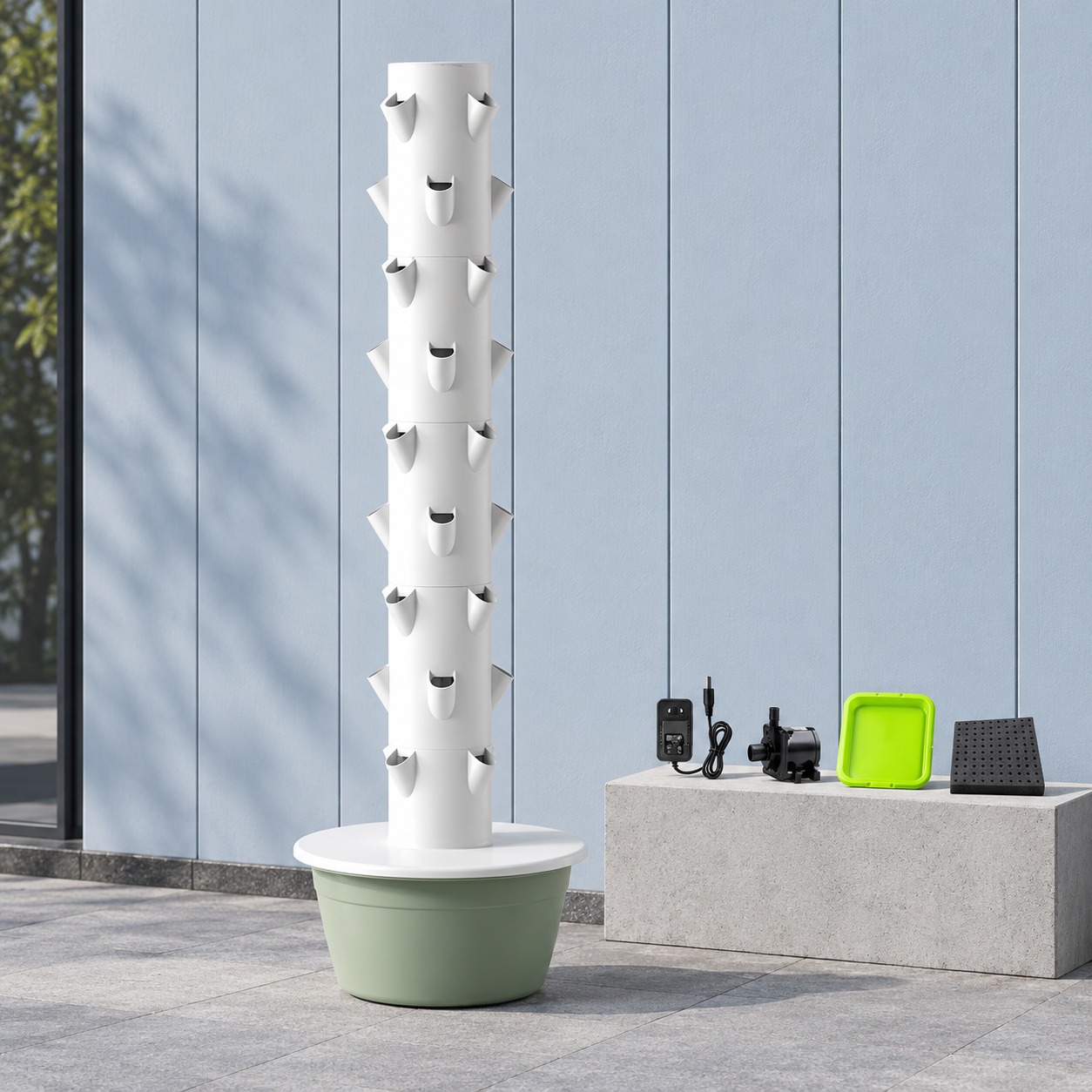 9 Katlı, 36 Delikli, Çatı Balk - Hydroponic Tower incelemesi ve fiyatı