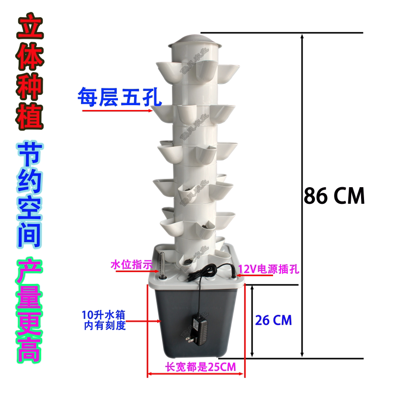 Balkon Üç Boyutlu Hidroponik T - Hydroponic Tower incelemesi ve fiyatı