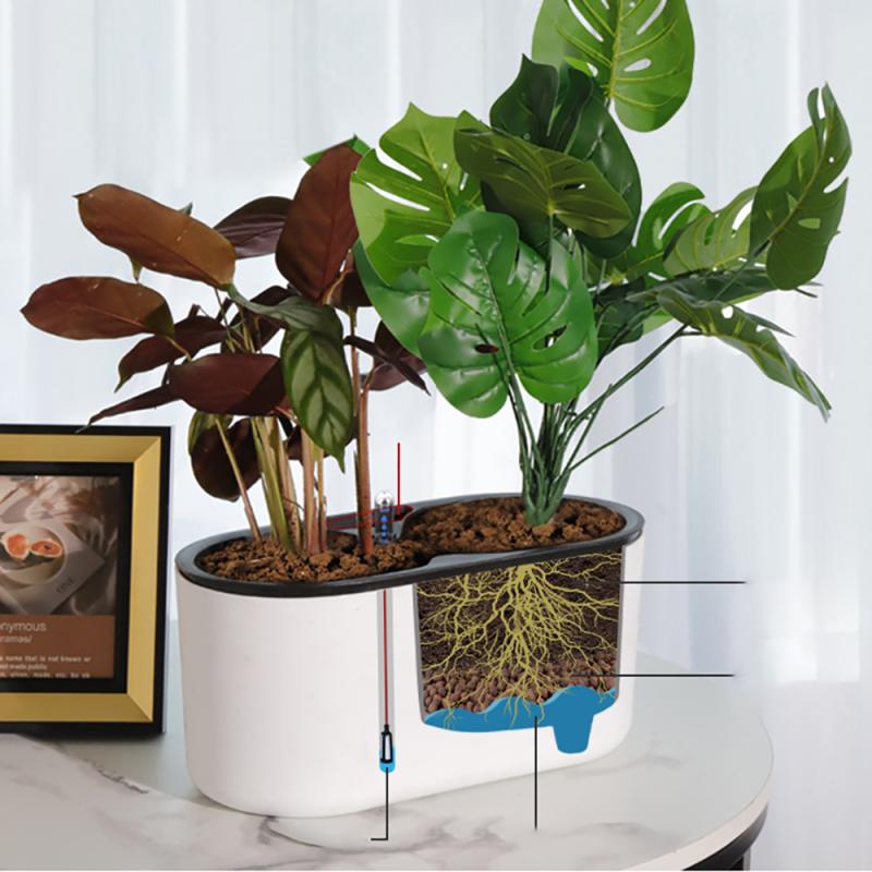 Kapalı bitki göstergesi ile ah - Self Watering Planter incelemesi ve fiyatı