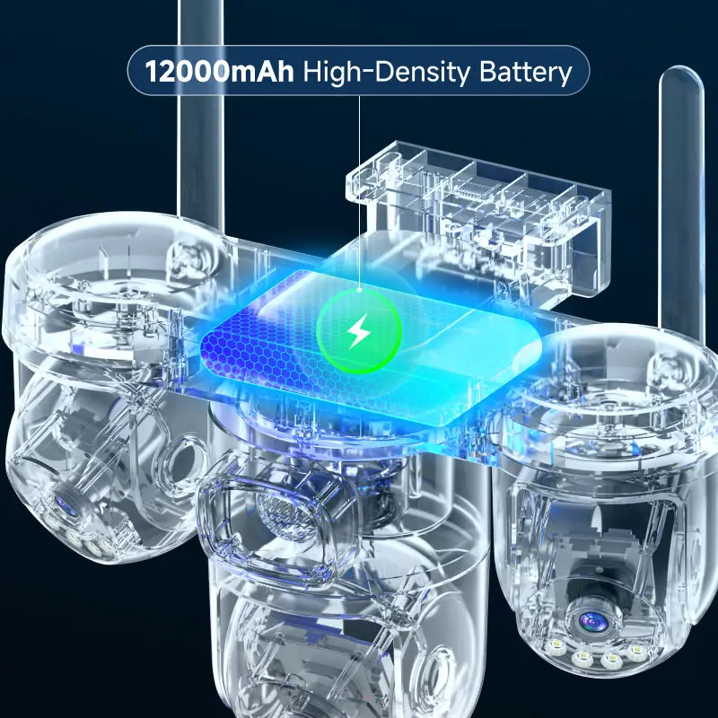 15MP 8K 3 PTZ Üçlü Ekran 6 Mot - Garden Camera incelemesi ve fiyatı