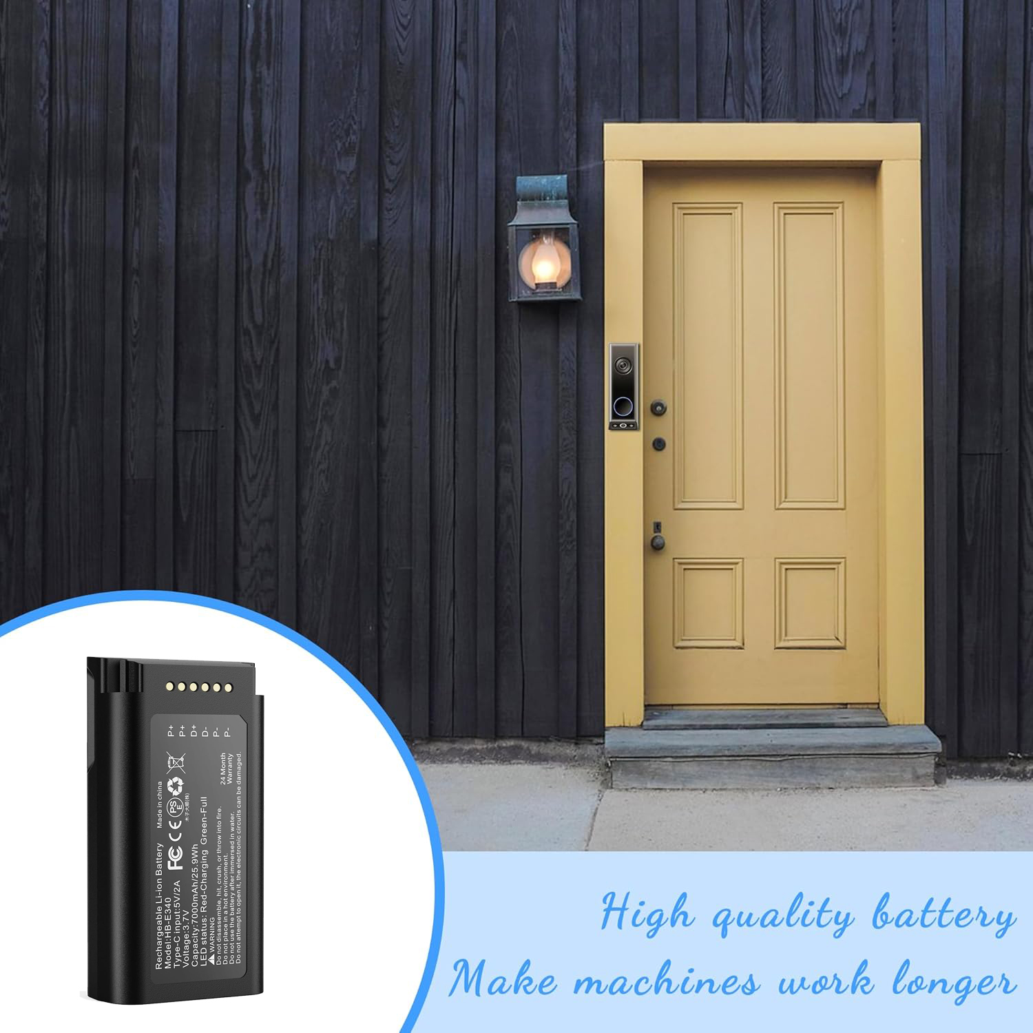 Eufy E340 için 7000mAh Şarj Ed - Eufy Camera S340 incelemesi ve fiyatı
